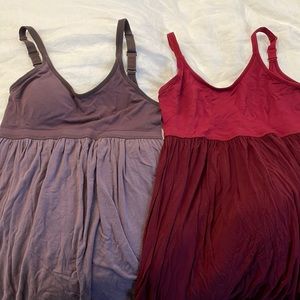 Pair of soft flowy nightgowns